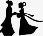 七夕牛郎织女相会免抠