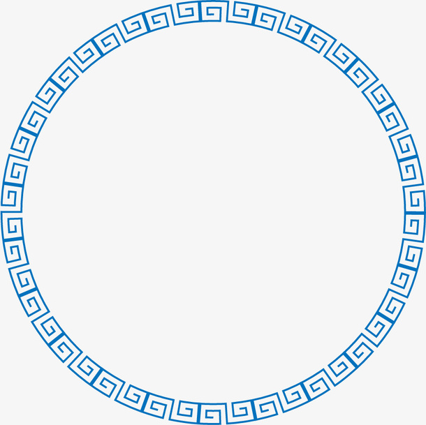 中国风回型纹免抠
