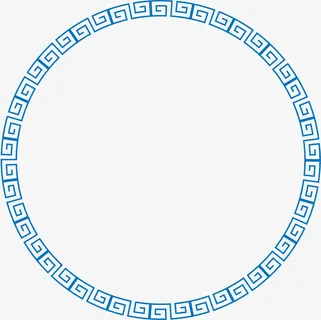 中国风回型纹免抠