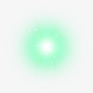绿色光晕白点效果元素免抠