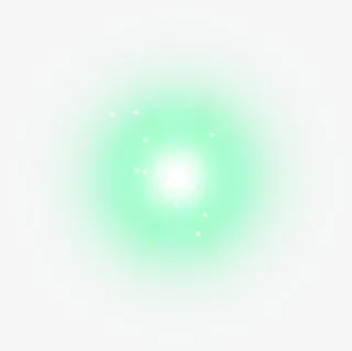 绿色光晕白点效果元素免抠