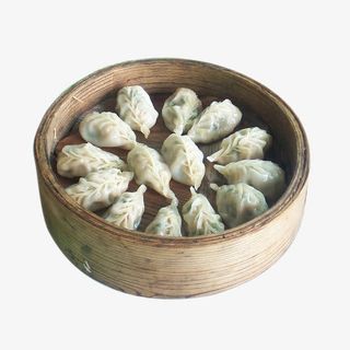 一屉柳叶蒸饺免抠