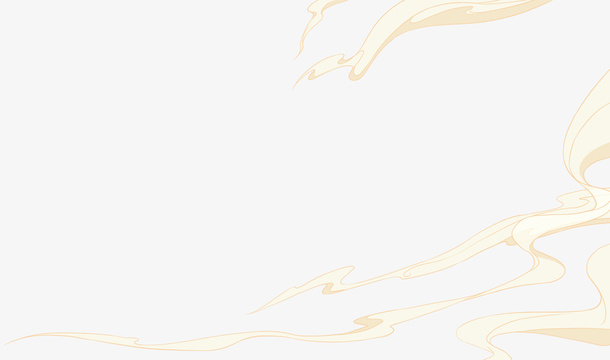 云雾烟气漂浮物金色免抠