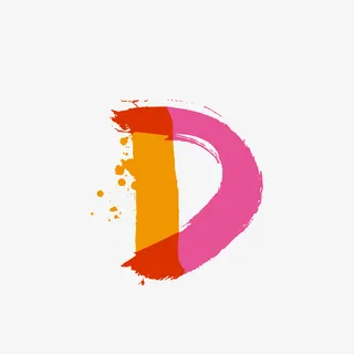 半透明可爱的字母D免抠素材免抠