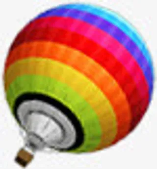 七彩装饰氢气球免抠