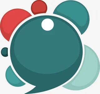 绿色简约对话框背景