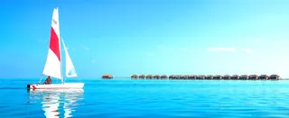 蓝色大气蓝天大海背景高清