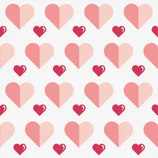粉色爱心花纹免抠 粉色爱心花纹免抠