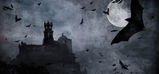 城堡科幻黑色影视海报背景高清