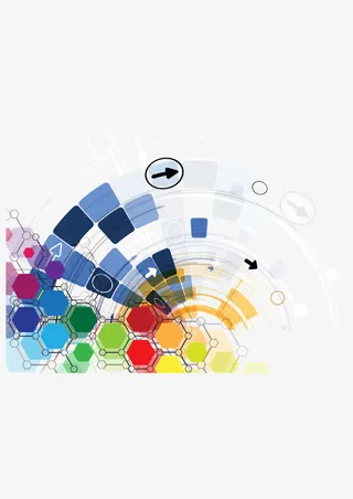 背景装饰  彩色渐变方块 矢量图