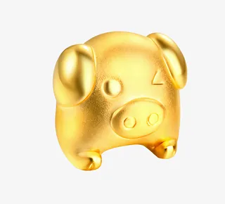 2109年新年快乐调皮小金猪免抠