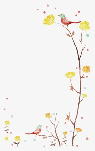 矢量小清新边框免抠