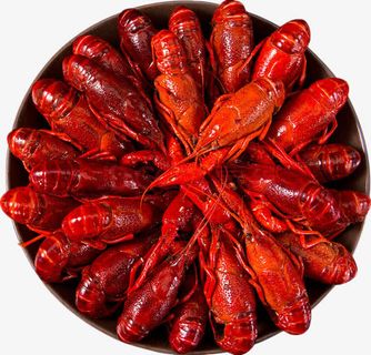 一大盘小龙虾免抠