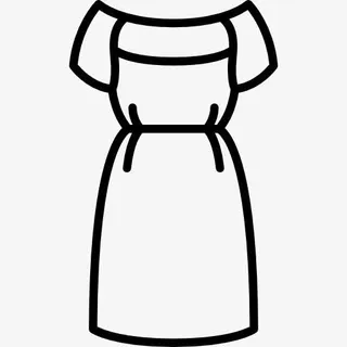 露肩连衣裙图标免抠