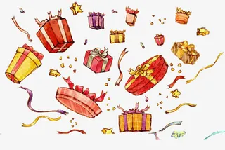 卡通礼盒素材免抠