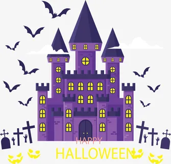 万圣节城堡免抠