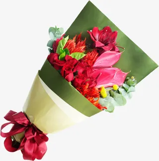 美丽鲜花花束免抠