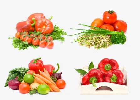 一堆蔬菜素材免抠