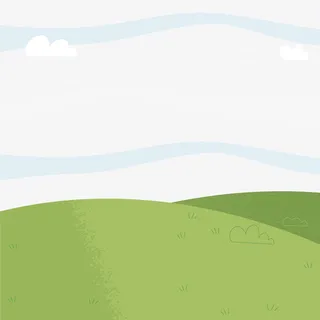 卡通绿色草地矢量图免抠