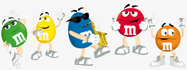 创意多彩巧克力豆免抠