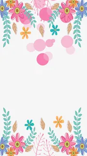 38妇女节小清新花朵边框免抠