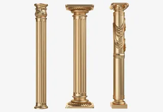 创意罗马柱设计素材免抠