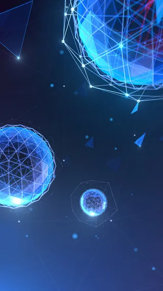 科技蓝色科幻H5背景高清