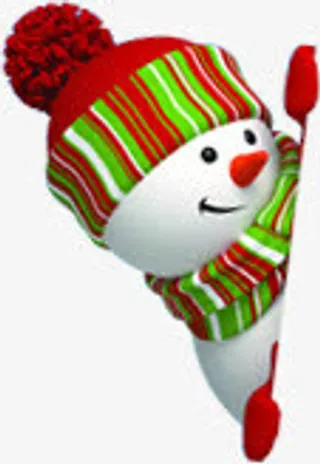 圣诞雪人创意卡通免抠