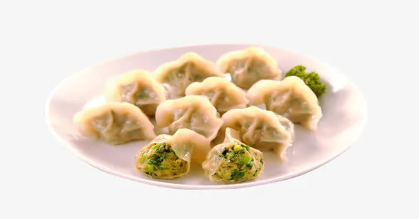 荠菜馅饺子免抠