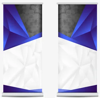 矢量商务易拉宝展架素材免抠