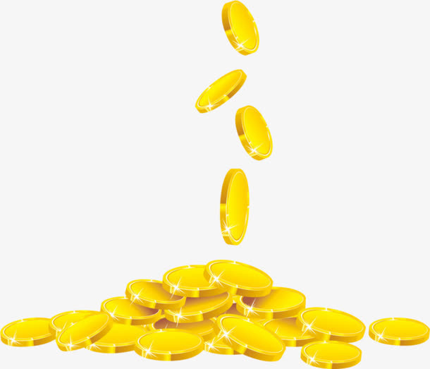 金币钱币png素材免抠