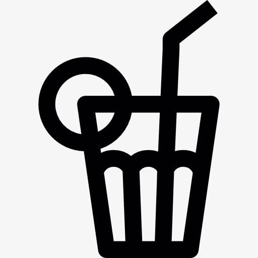 喝一杯新鲜图标免抠