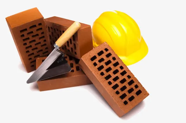 建筑砖和安全帽免抠
