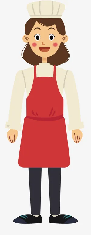 可爱烘焙师免抠