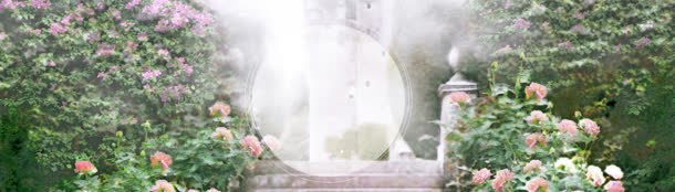 欧式花园banner创意设计