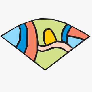 多彩扇形边框免抠