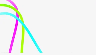 三条彩带免抠素材免抠