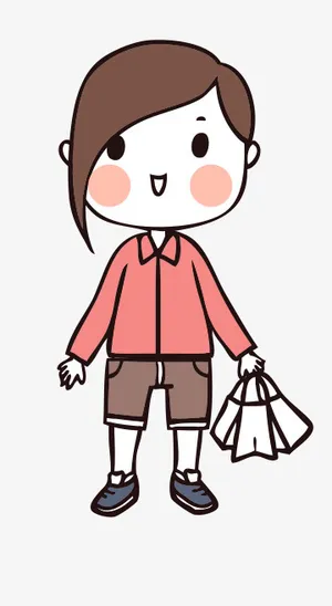 人物手绘插画可爱素材58免抠