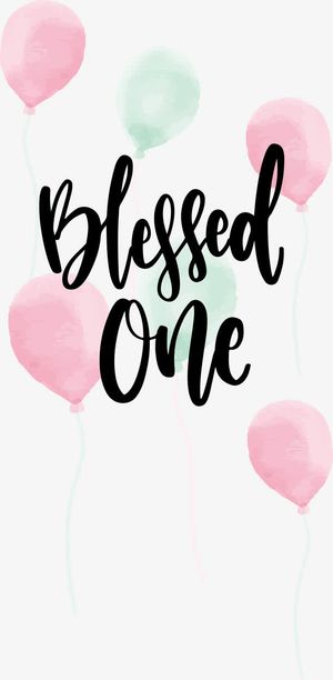 可爱水彩气球免抠