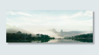 大气山水秀气背景素材高清