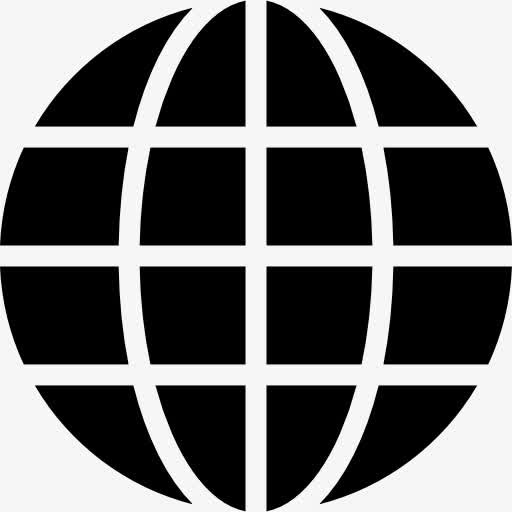 地球标志网格图标免抠图标元素