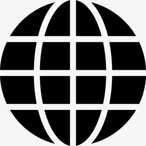 地球标志网格图标免抠图标元素