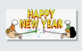 新年元素装饰素材矢量免抠