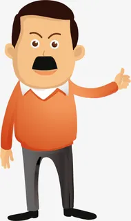 矢量图一位中年男子免抠