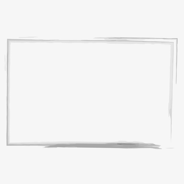 水墨边框标题框免抠