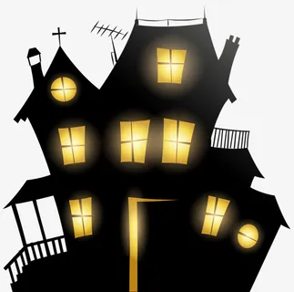 万圣节的房屋免抠