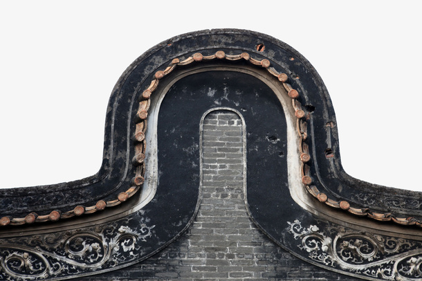 中国古代建筑墙面免抠