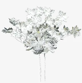 手绘古风饰品图片素材 发钗 银钗免抠