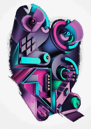 立体音响海报免抠