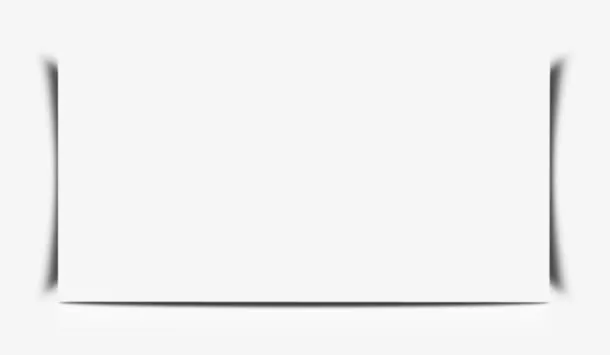 纸张投影阴影角免抠